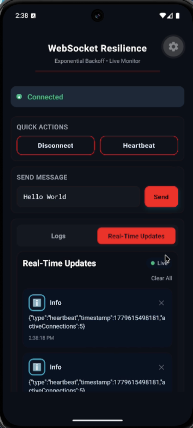 WebSocket Resilience — React Native